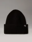 Calvin Klein Μαύρος Ριμπ Σκούφος Monogramm 