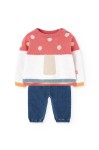 Βρεφικό Σετ Τζιν Παντελόνι και Μπλούζα Μανιτάρι