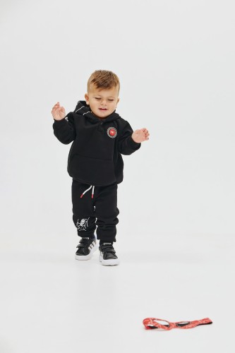 Σετ Φούτερ Αράχνη Μαύρο Baby Boy