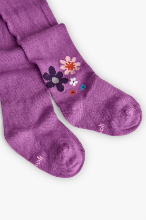 Μωβ Πλεκτό Καλσόν Floral