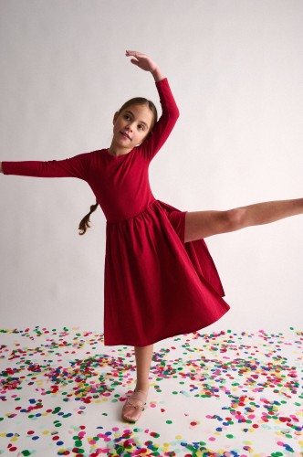 Φόρεμα Dancer Μπορντό