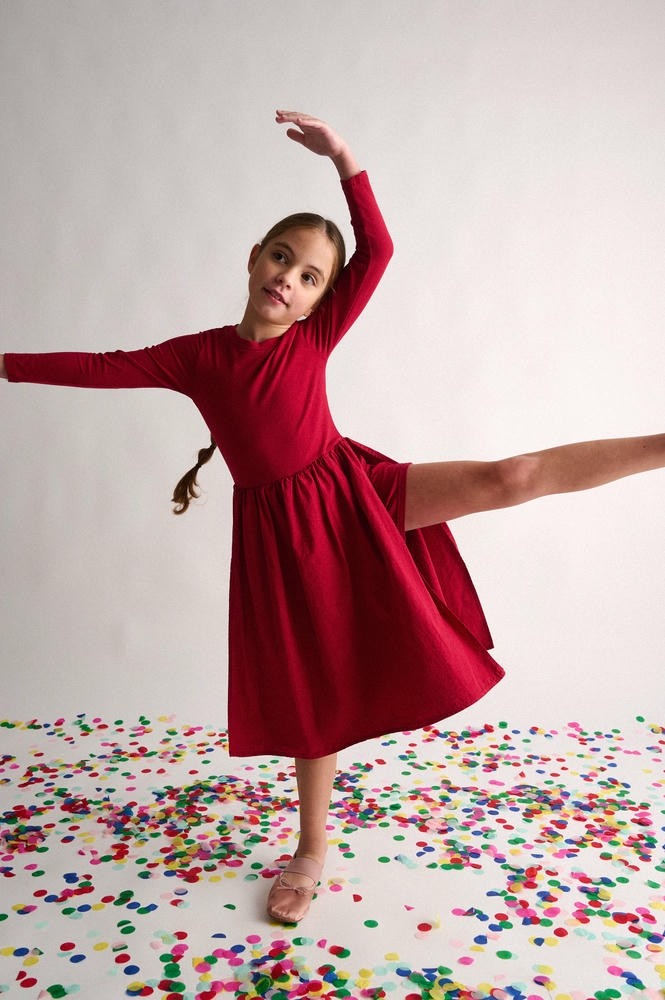 Φόρεμα Dancer Μπορντό