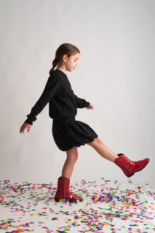 Σετ Φούτερ Μπλούζα & Balloon Φούστα Μαύρο