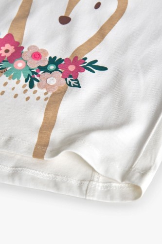 T-Shirt Μακρυμάνικο με Ελάφι