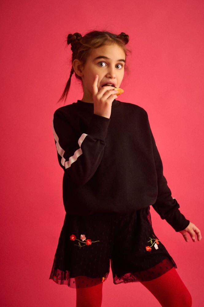 Σετ Φούτερ Μπλούζα και Σορτς με κ΄΄εντημα Dolce Vita