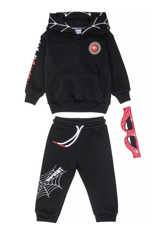 Σετ Φούτερ Αράχνη Μαύρο Baby Boy