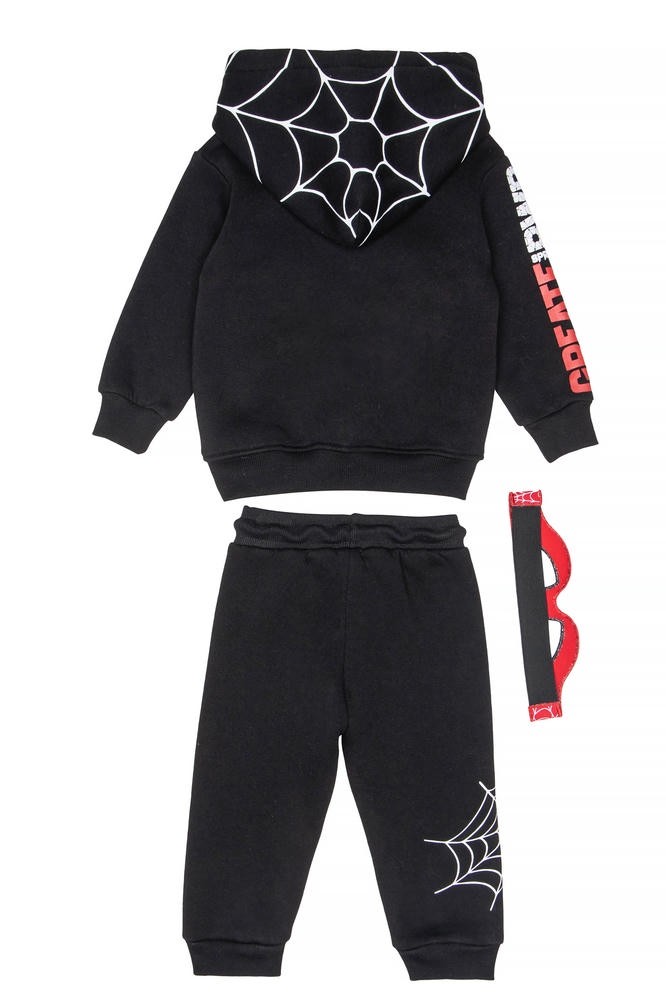 Σετ Φούτερ Αράχνη Μαύρο Baby Boy