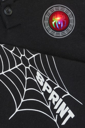 Σετ Φούτερ Αράχνη Μαύρο Baby Boy