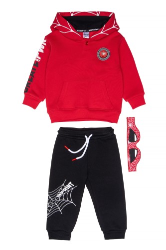 Σετ Φούτερ Αράχνη Κόκκινο Baby Boy