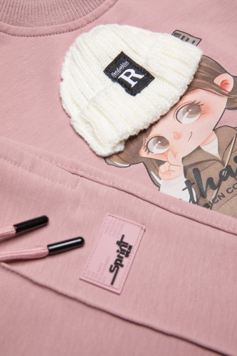 Σετ Φούτερ Σκούφος Baby Girl