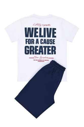 Sprint Σετ Βερμούδα και T-Shirt We Live for a Cause