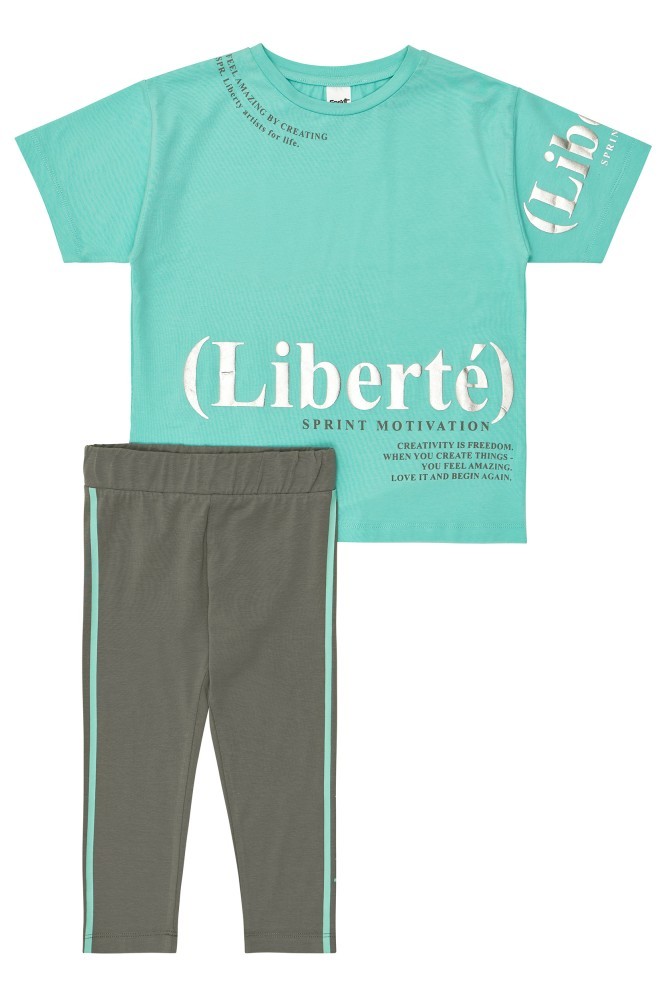 Sprint Σετ Βερμούδα & T-shirt Liberte