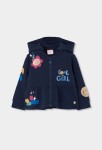 Boboli Φούτερ Ζακέτα με Κουκούλα Μπλε Emoji