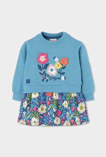 Boboli Φούτερ Floral Φόρεμα