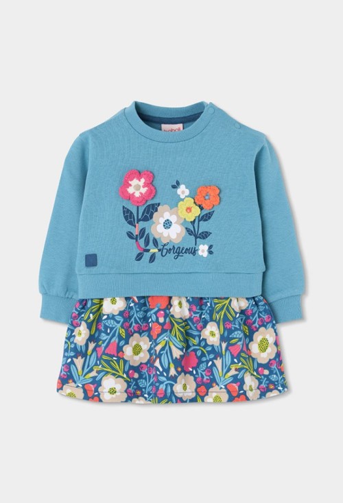 Boboli Φούτερ Floral Φόρεμα