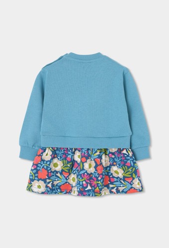 Boboli Φούτερ Floral Φόρεμα Boboli Φούτερ Floral Φόρεμα