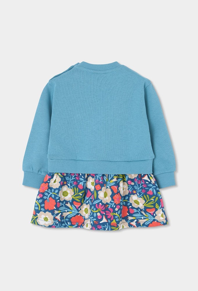 Boboli Φούτερ Floral Φόρεμα
