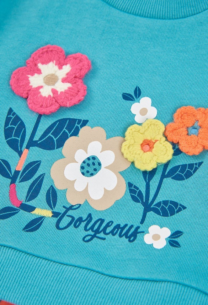 Boboli Φούτερ Floral Φόρεμα