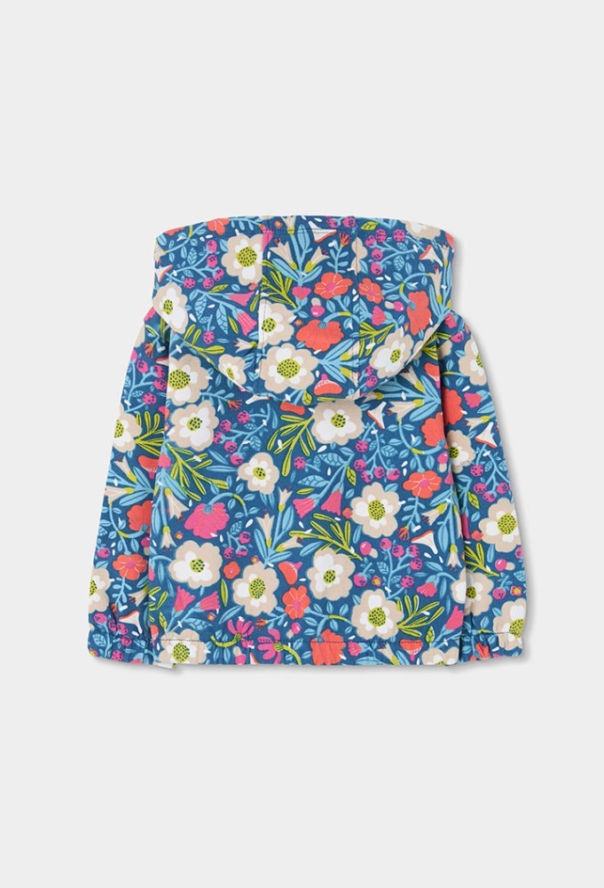 Boboli Φούτερ Floral Ζακέτα με αποσπώμενη κουκούλα