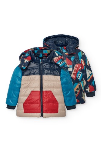 Μπουφάν Διπλής Όψης Καραβάκια