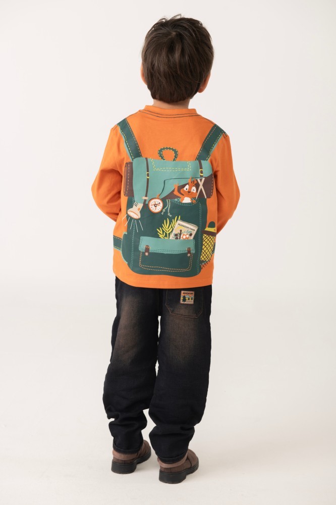 T-Shirt με Τύπωμα Τσάντα