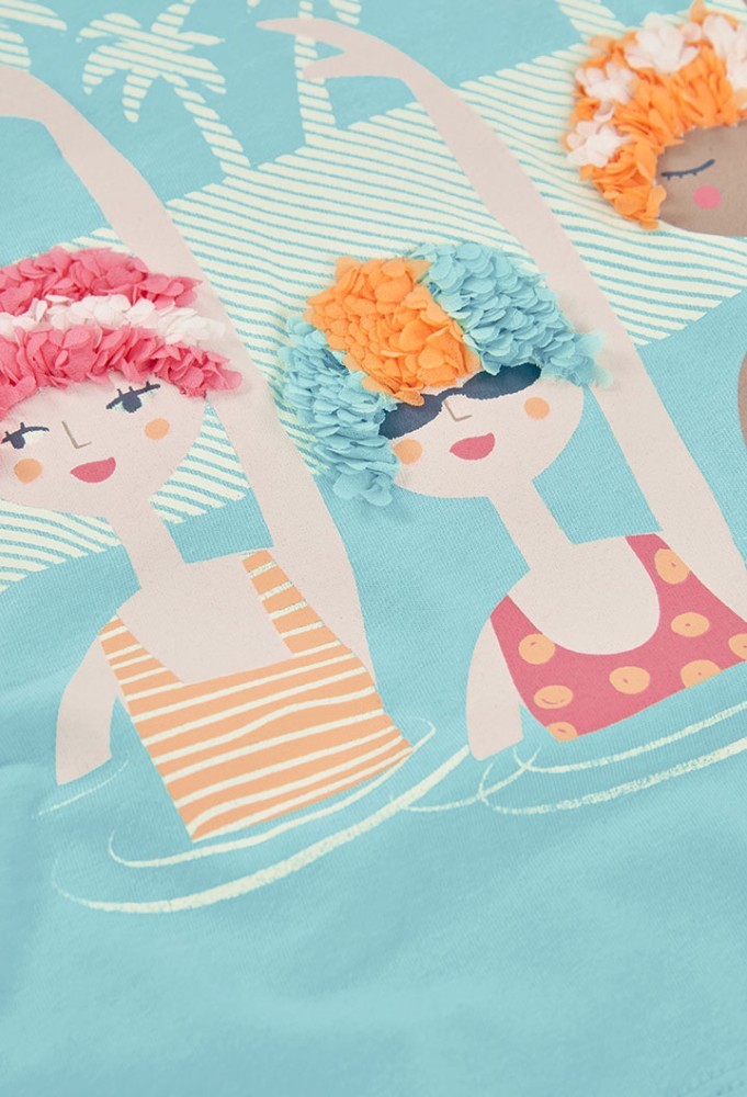 Boboli Γαλάζιο T-Shirt Κορίτσια 