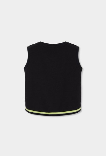 Boboli Μαύρο Αμάνικο Τοπ 