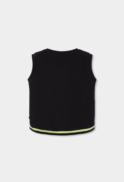 Boboli Μαύρο Αμάνικο Τοπ 