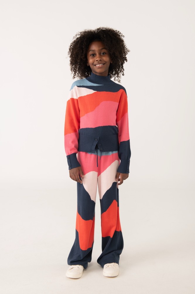 Φαρδύ Πλεκτό Παντελόνι 