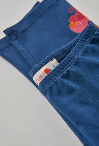 Boboli Μπλε Κολάν με Τύπωμα Λουλούδι Boboli Μπλε Κολάν με Τύπωμα Λουλούδι