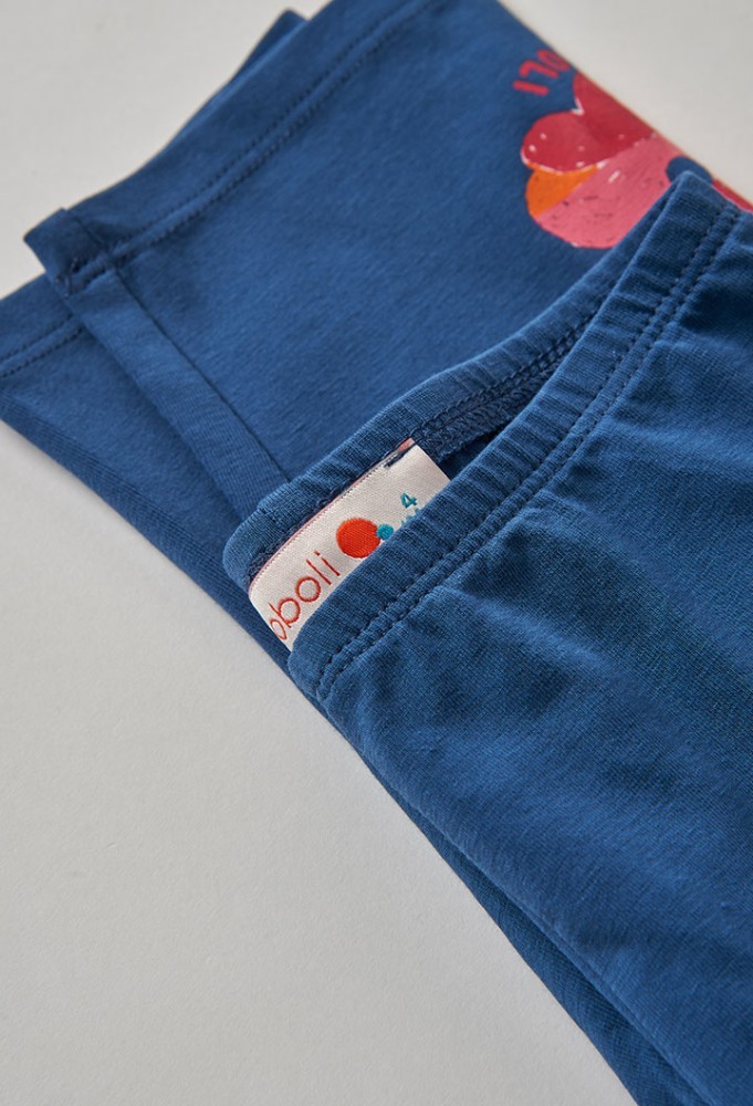 Boboli Μπλε Κολάν με Τύπωμα Λουλούδι