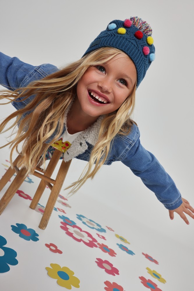 Boboli Πλεκτός Σκούφος με Pom Pom