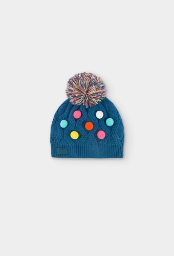 Boboli Πλεκτός Σκούφος με Pom Pom