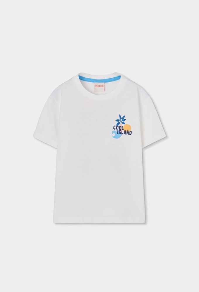Boboli Λευκό T-shirt Island