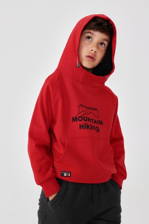 Φούτερ Μπλούζα με Κουκούλα Mountain Hiking