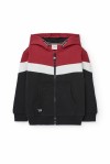 Φούτερ Ζακέτα με φερμουάρ Τρία Χρώματα