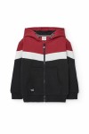 Φούτερ Ζακέτα με φερμουάρ Τρία Χρώματα