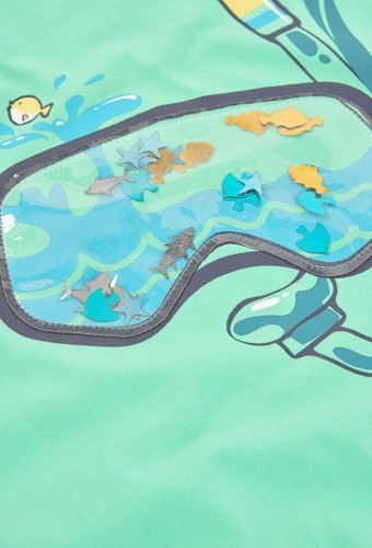 Boboli Πράσινο T-shirt Μάσκα