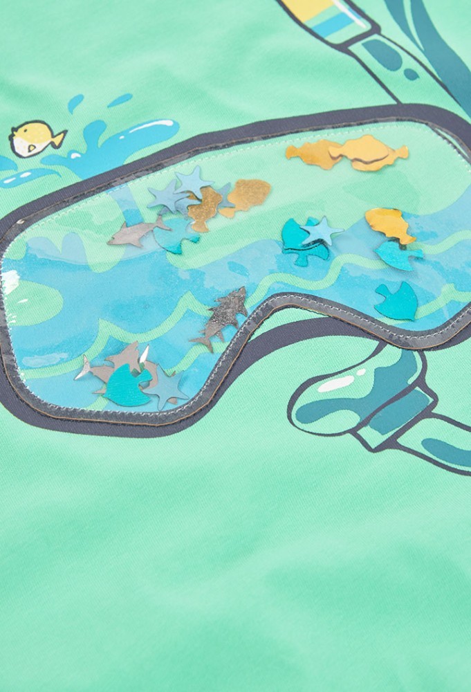 Boboli Πράσινο T-shirt Μάσκα