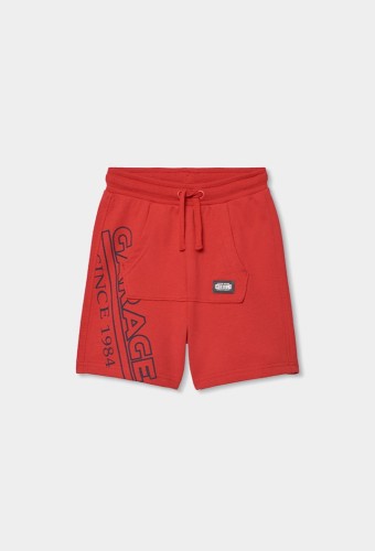 Boboli Κόκκινη Φούτερ Βερμούδα