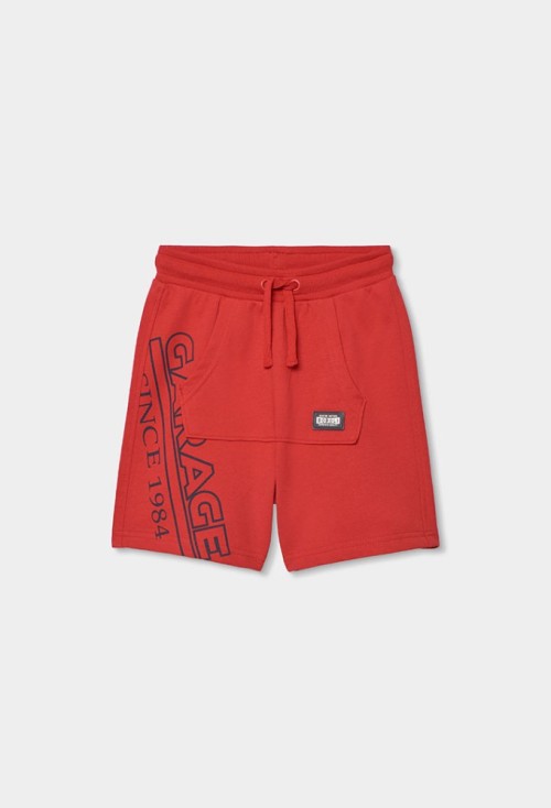 Boboli Κόκκινη Φούτερ Βερμούδα