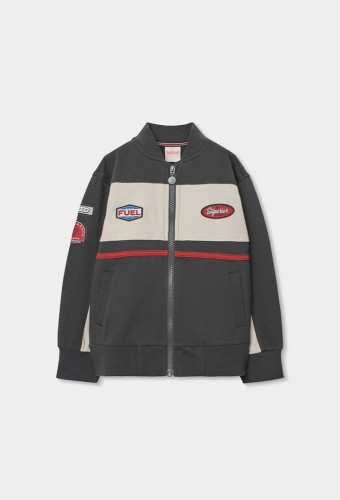 Boboli Γκρι Φούτερ Ζακέτα Fuel