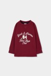 Boboli Μακρυμάνικο Μπορντό T-shirt 