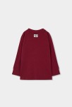 Boboli Μακρυμάνικο Μπορντό T-shirt 