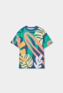 Boboli Μπλε  T-shirt Tropical
