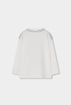 Boboli Μακρυμάνικο λευκό T-shirt NY