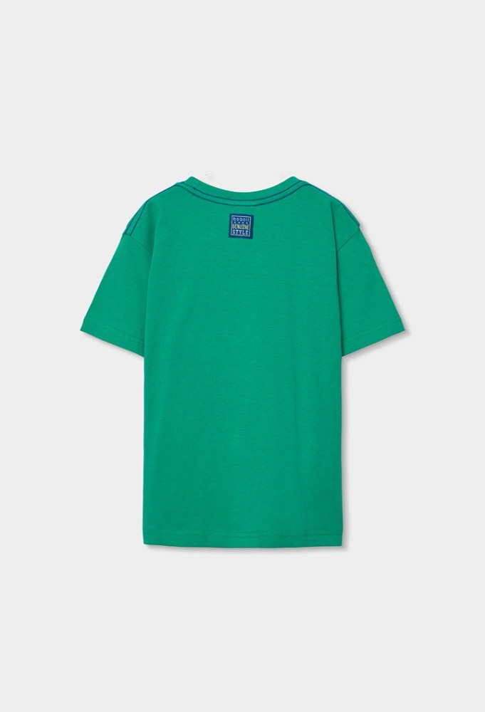 Boboli Πράσινο T-shirt Παπαγάλος