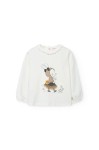 T-Shirt Μακρυμάνικο με Λαγουδάκι