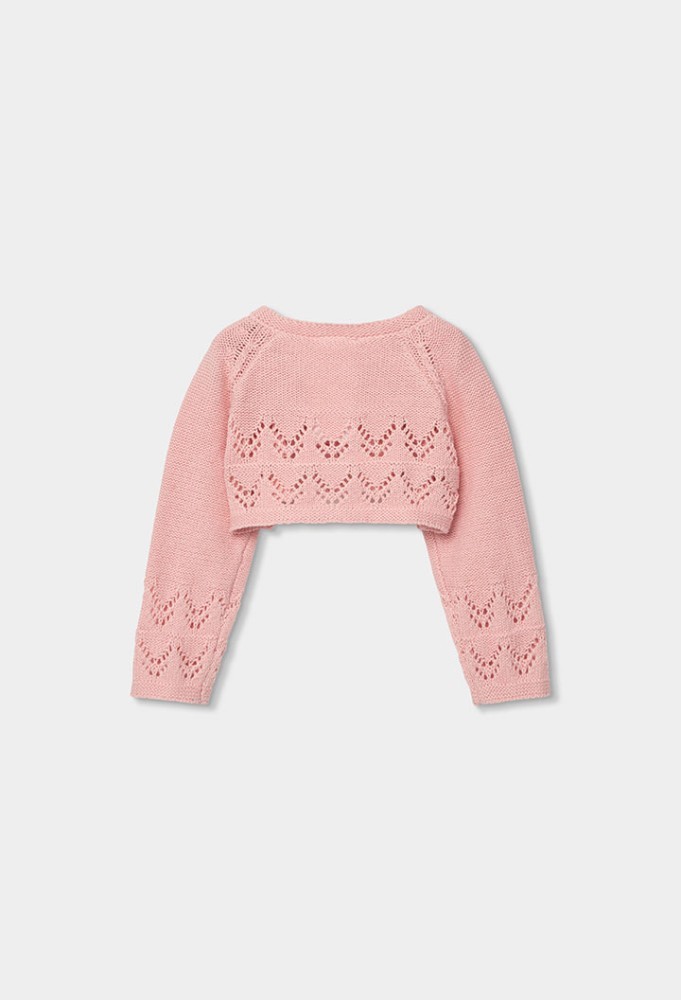 Boboli Βρεφικό Σομόν Πλεκτό Μπολερό