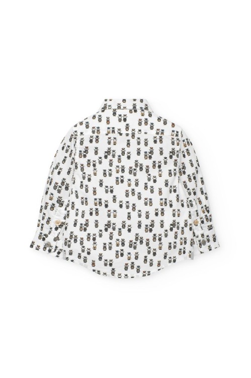 Πουκάμισο από Ποπλίνα με τύπωμα 